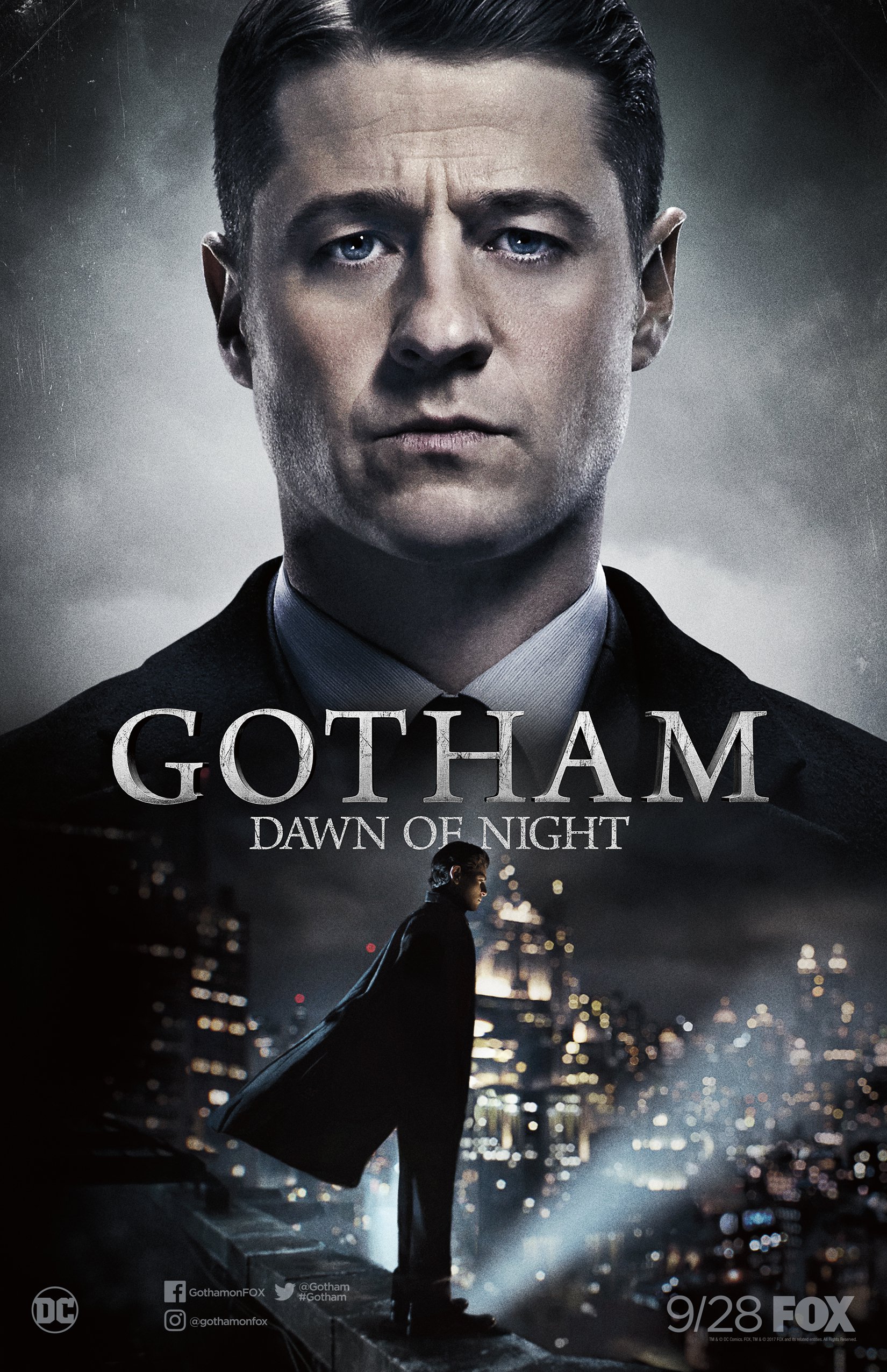 gotham dawn of night batman poster