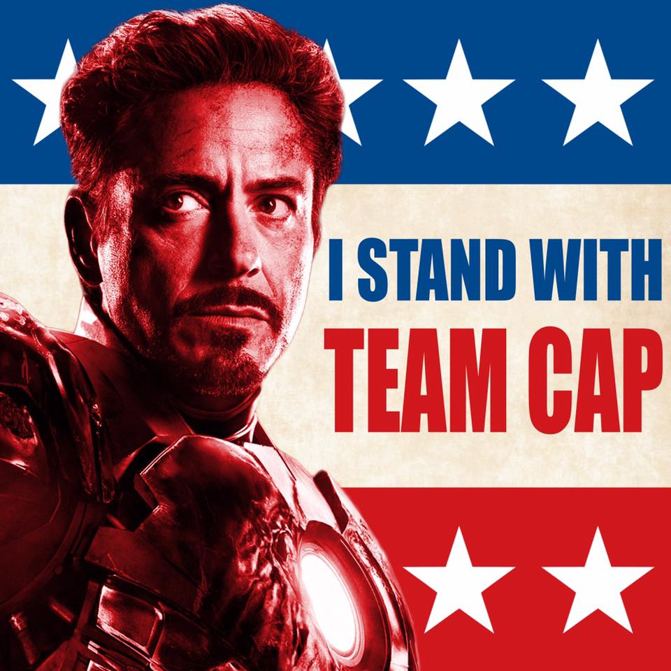 im stand team cap Robert Downey Jr. Stands With #TeamCap