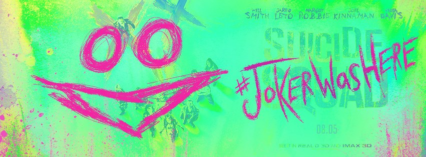 jokerwashere Joker Takes Over Suicide Squad Social Media #JokerWasHere