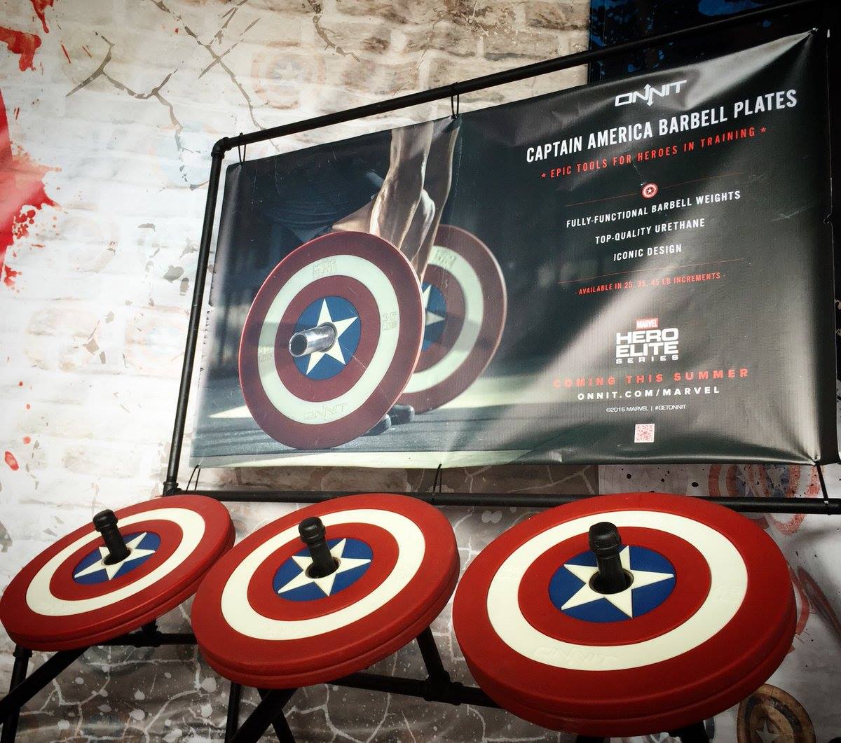 onnit captain marvel barbells Marvel Captain America Weights Set Coming This Summer