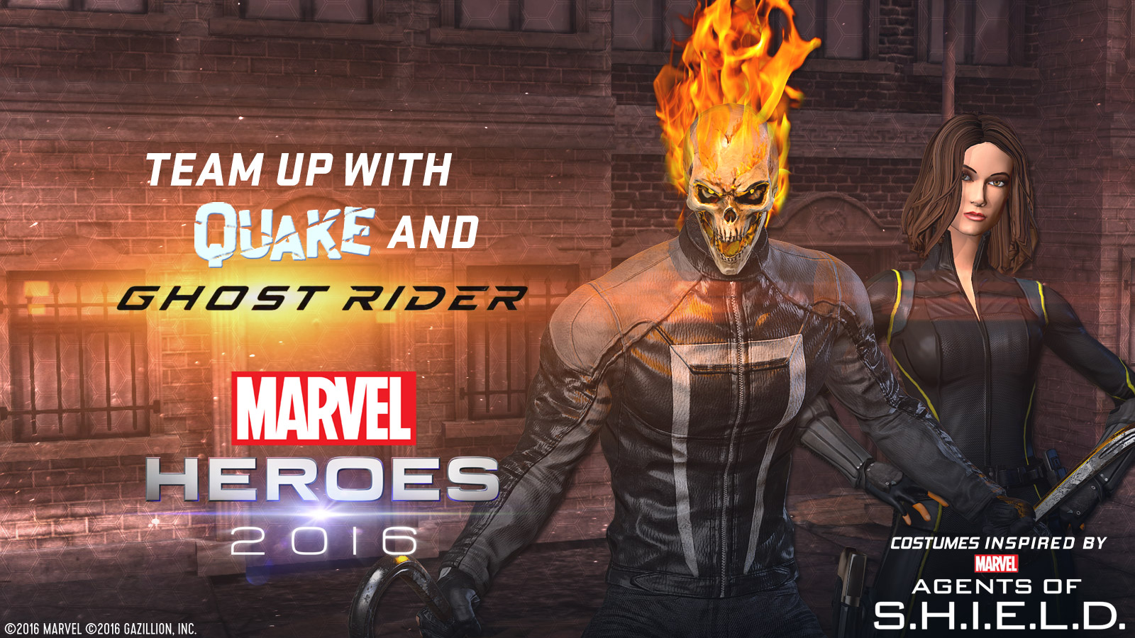 Ghost Rider & Quake Join Marvel Heroes 2016