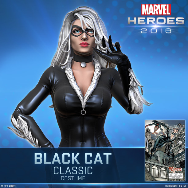 Instragram BlackCat classic Marvel Heroes 2016 Kicks Off Today