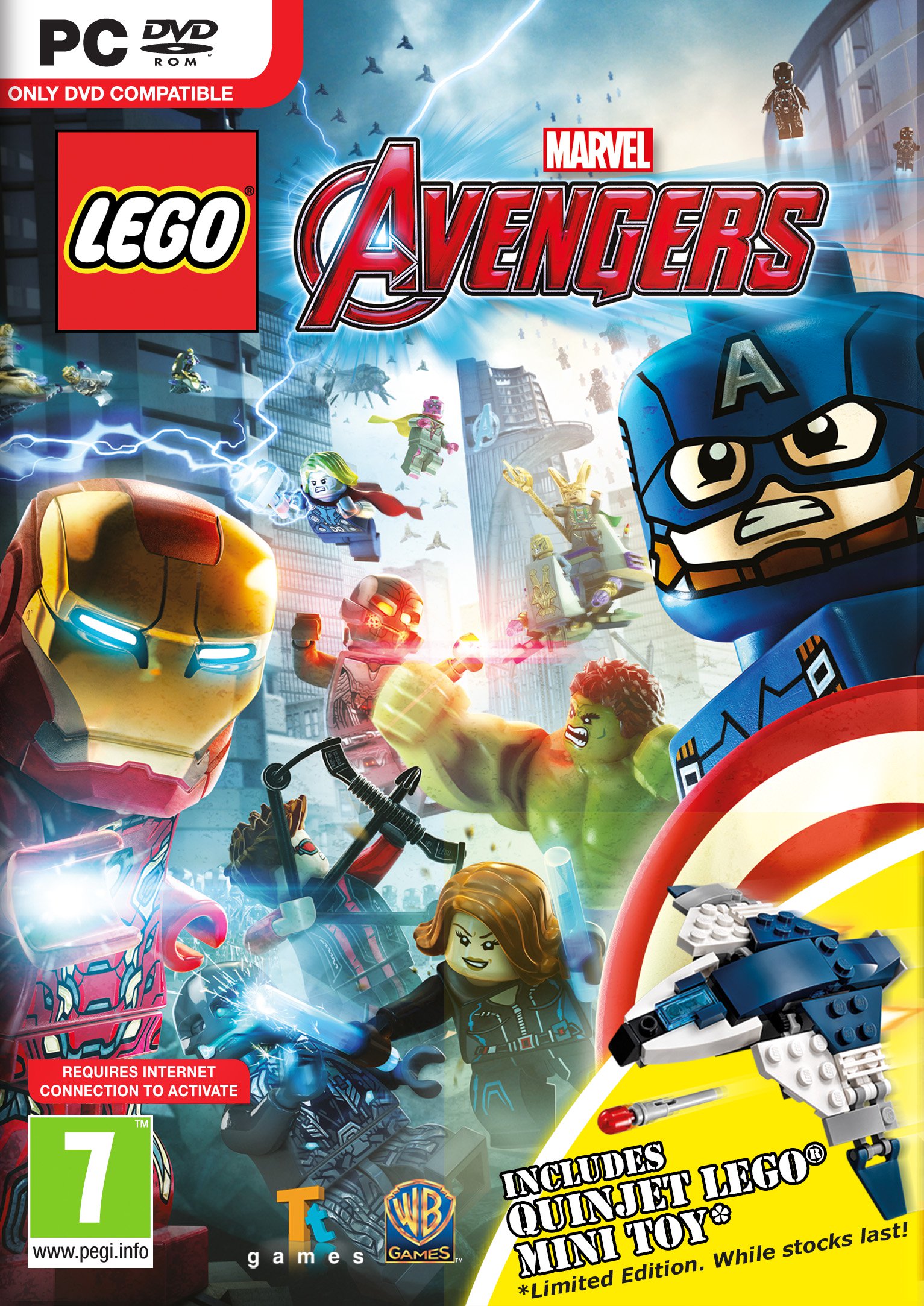 LEGOMarvelAvengers Packshot 2D Quinjet PC ENG LEGO Marvel Avengers Box Art & Screenshots