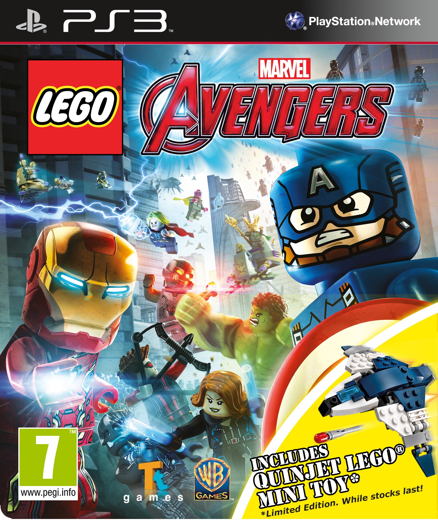 LEGOMarvelAvengers Packshot 2D Quinjet PS3 ENG LEGO Marvel Avengers Box Art & Screenshots