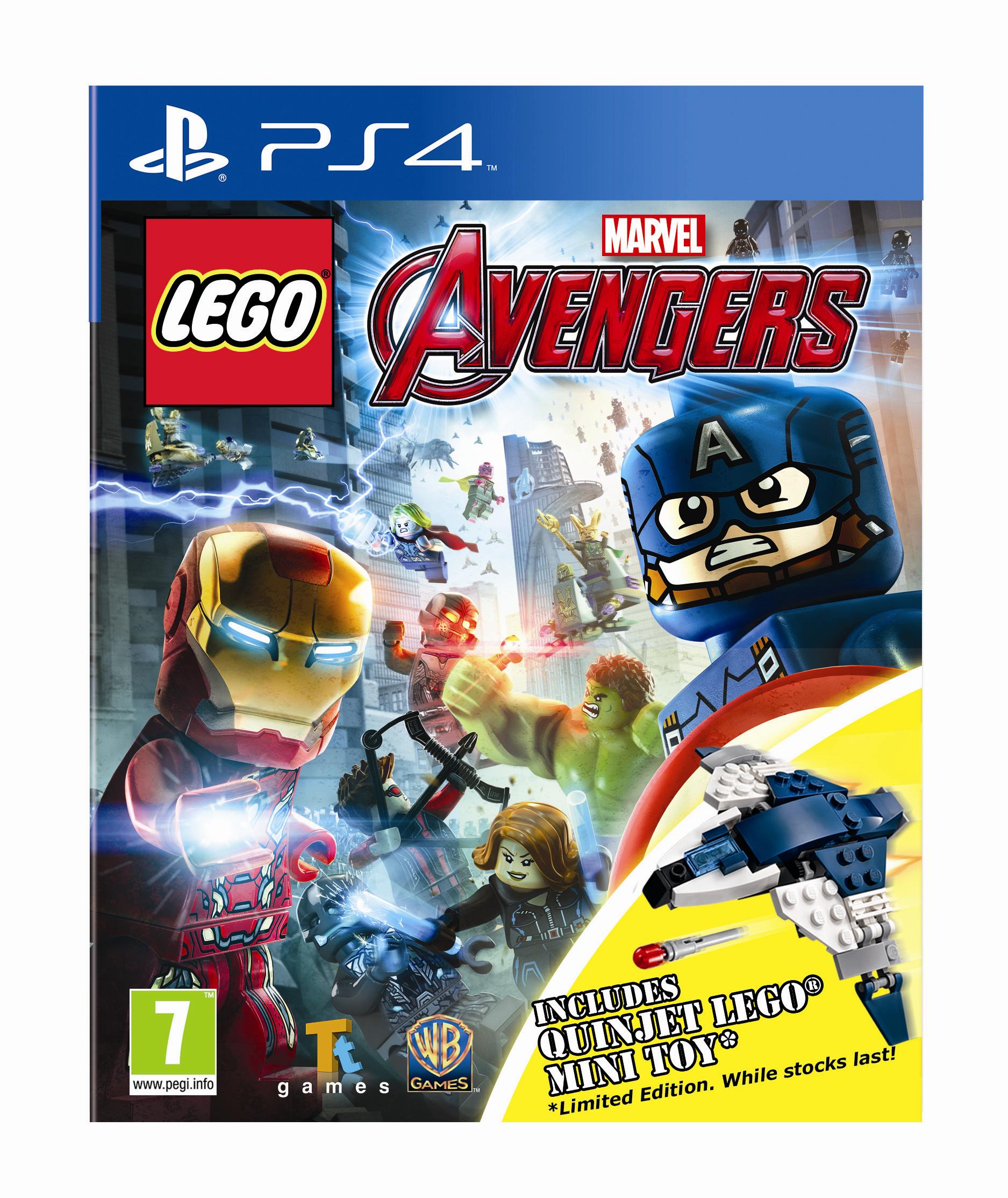 LEGOMarvelAvengers Packshot 2D Quinjet PS4 ENG jpg jpgcopy LEGO Marvel Avengers Box Art & Screenshots