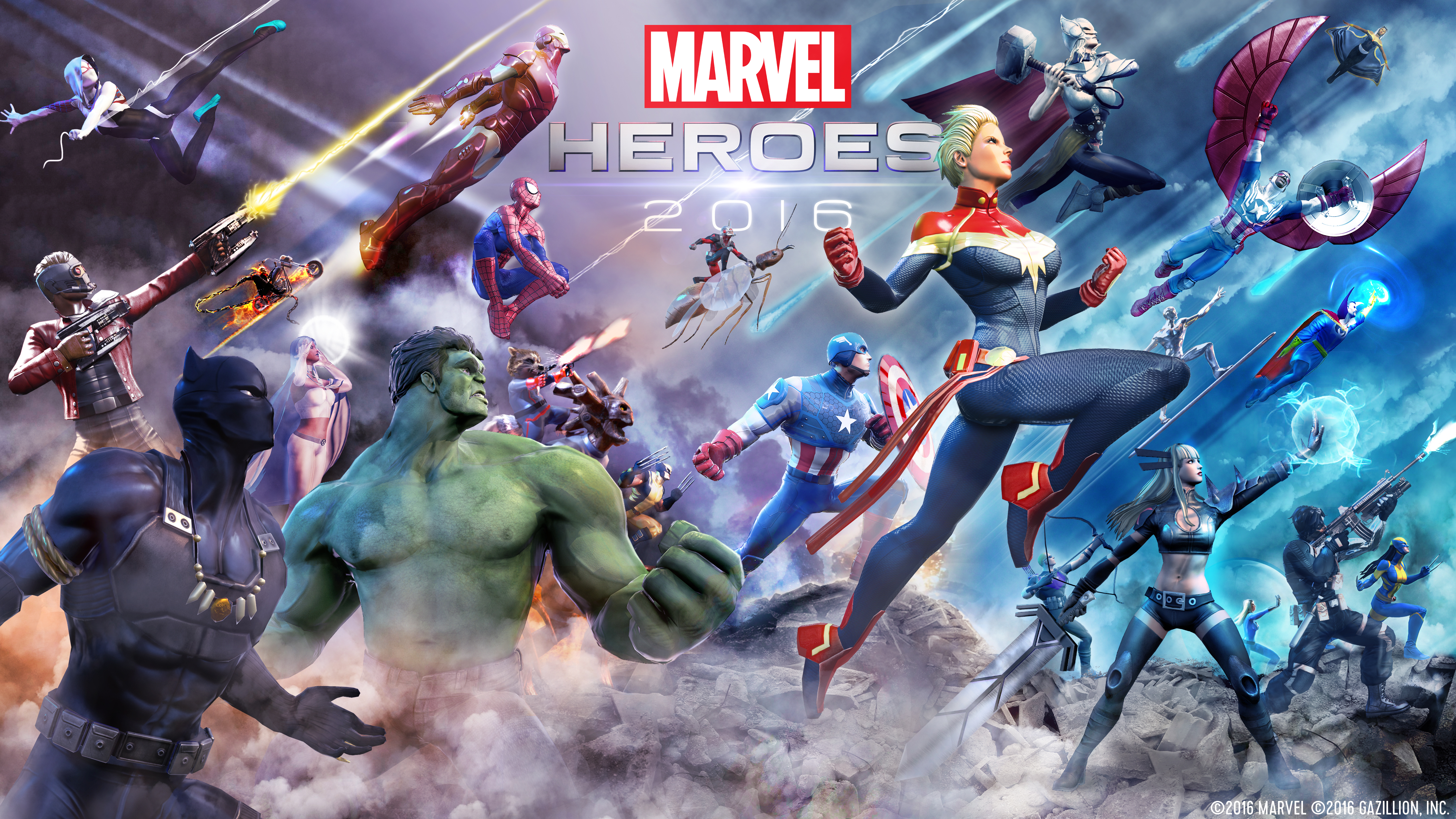 MarvelHeroes2016 KeyArt Marvel Heroes 2016 Kicks Off Today