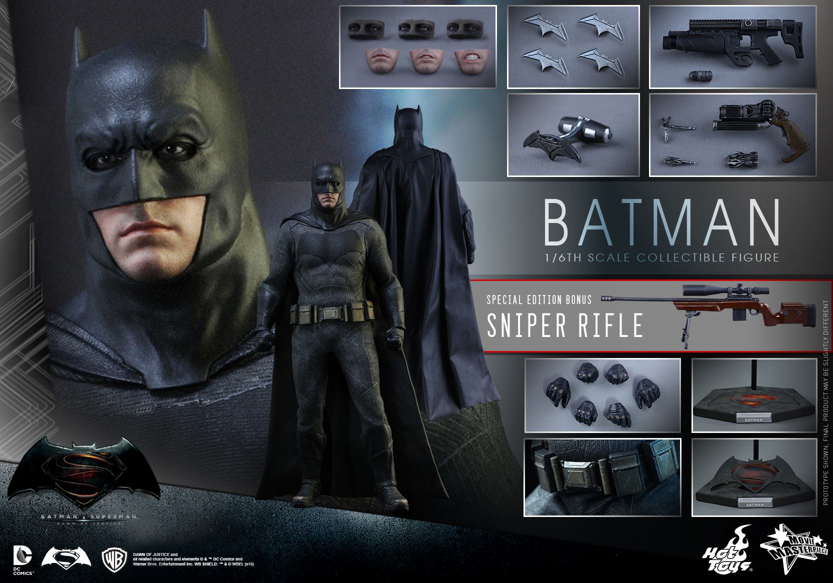 batmanhtbvs20 Batman Vs. Superman Hot Toys Figures Revealed