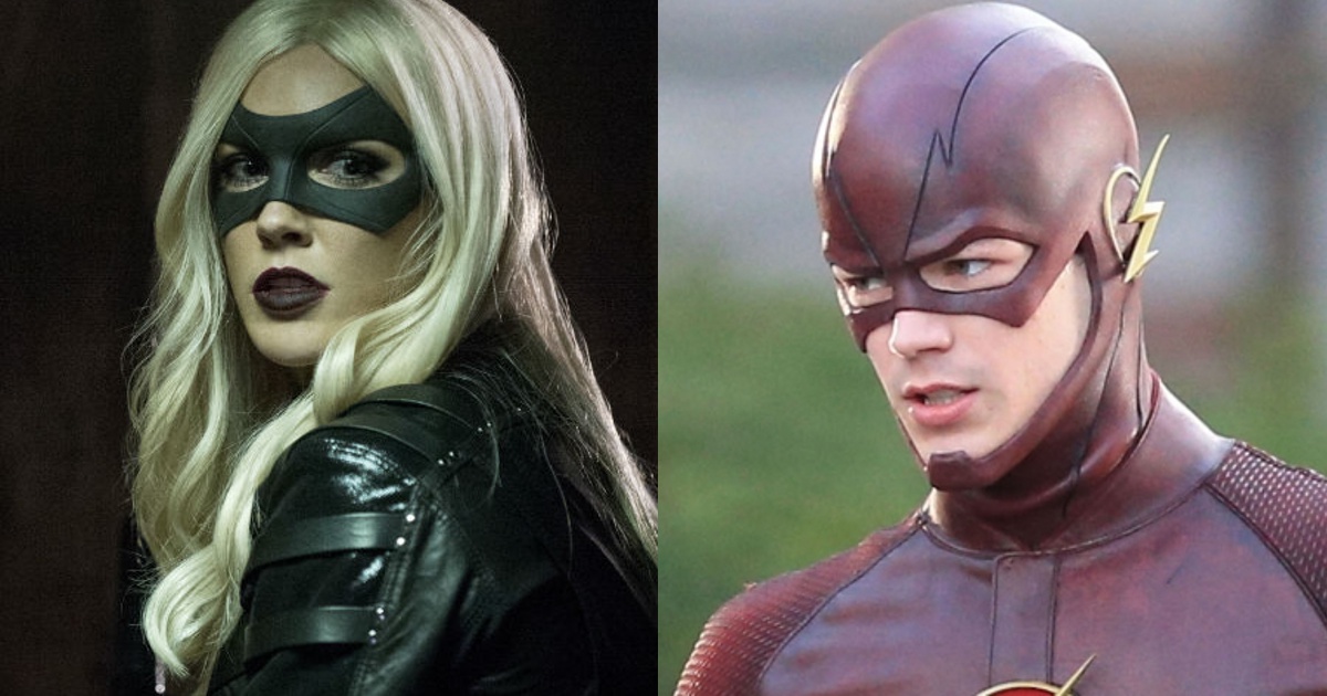 black canary flash First Look At Arrow's Katie Cassidy On The Set Of The Flash (Video)