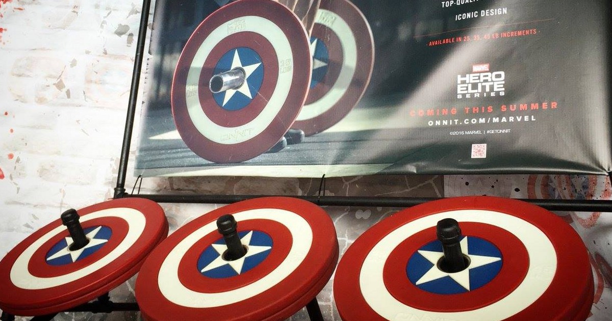 captain america barbells Marvel Captain America Weights Set Coming This Summer