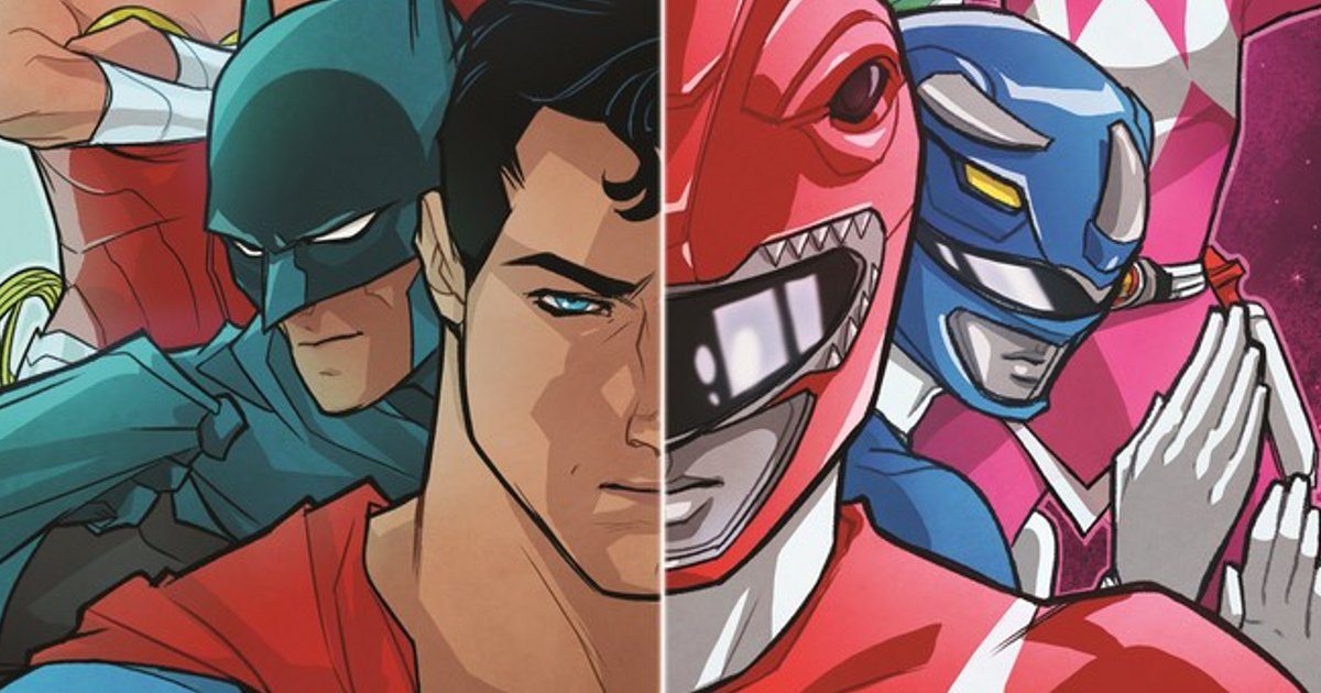 justice league power rangers crossover