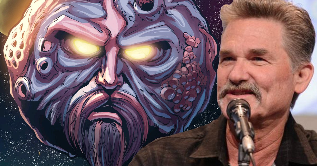 kurt russell ego living planet Watch: Kurt Russell's Guardians of the Galaxy Ego Costume Revealed