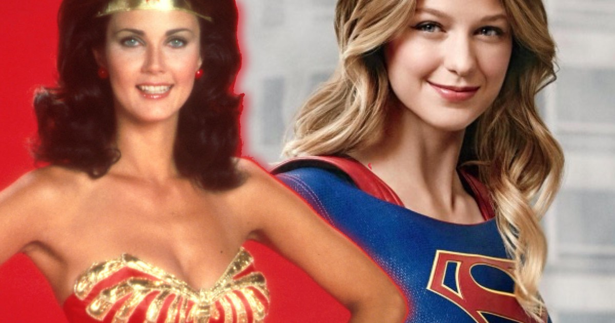 lynda carter supergirl season 2 First Look At Lynda Carter & Melissa Benoist In Supergirl Season 2 Set Images