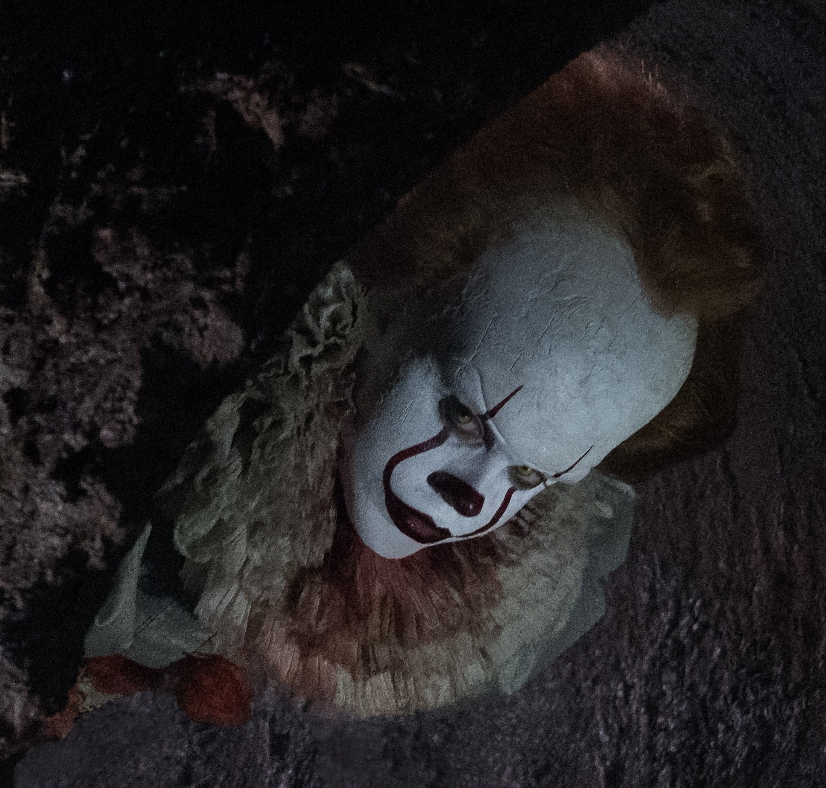 pennwise High-Res Bill Skarsgard Pennywise "It" Image & Synopsis Released