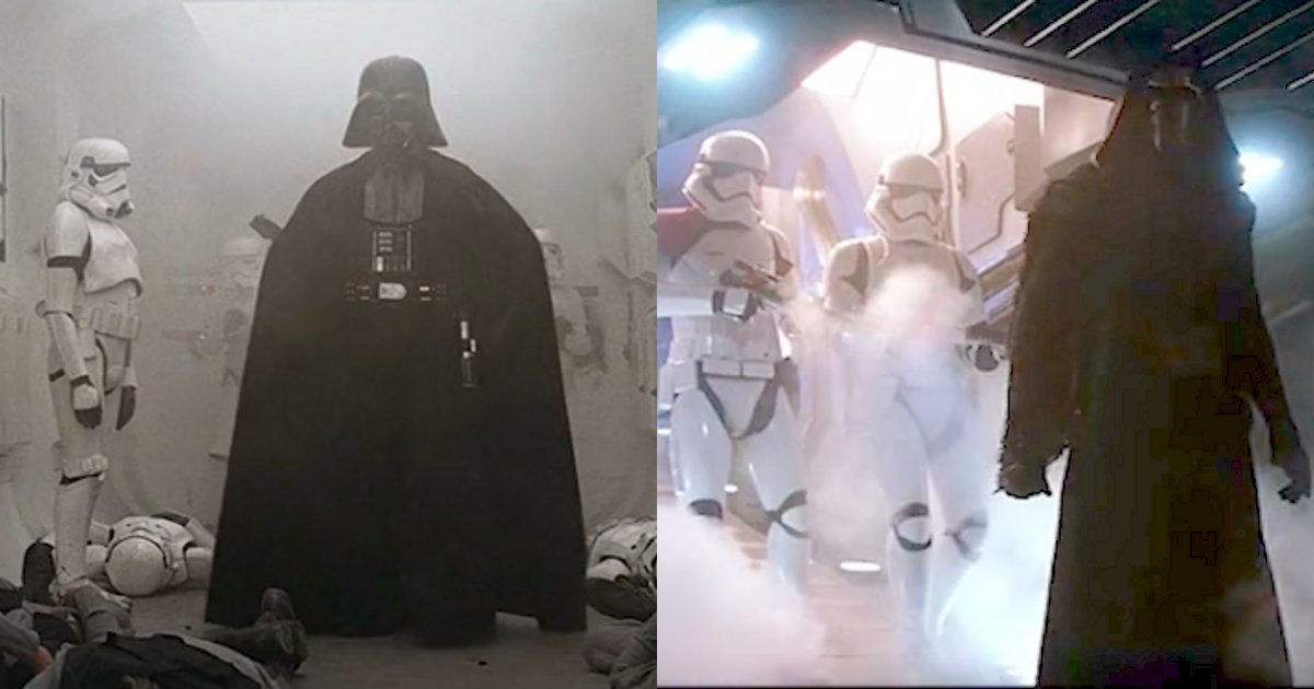star wars force awakens side by side comparison Watch: Star Wars: The Force Awakens Side-By-Side Original Comparison Trilogy