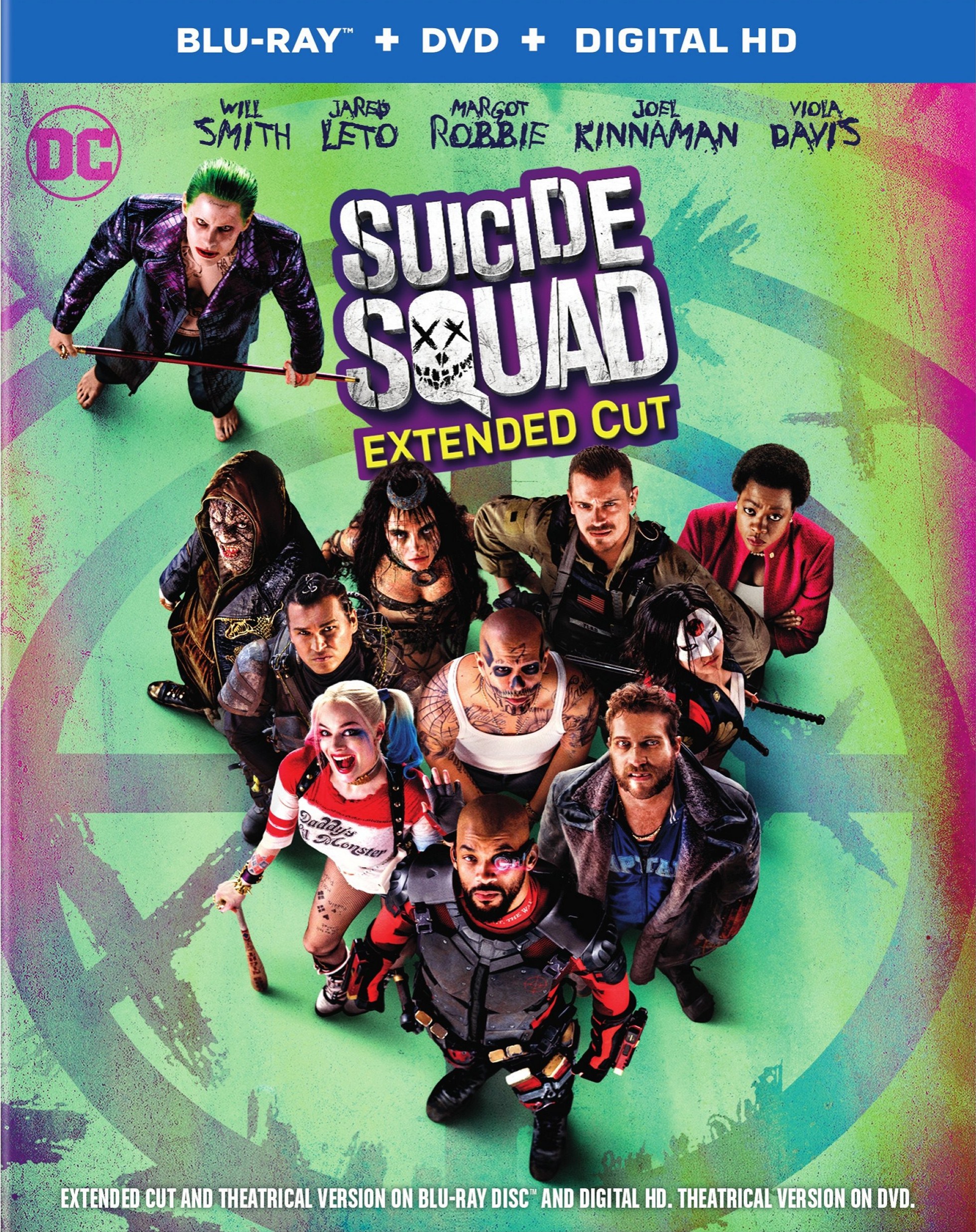 suicide squad extended blu ray box art